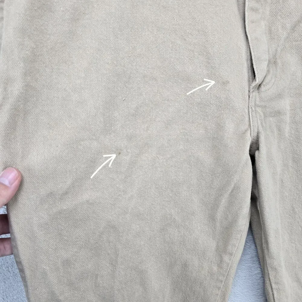 Vintage Wrangler 936TAN Jeans 38x30 (Fits 36x29) Beige Western USA Made *FLAWS *